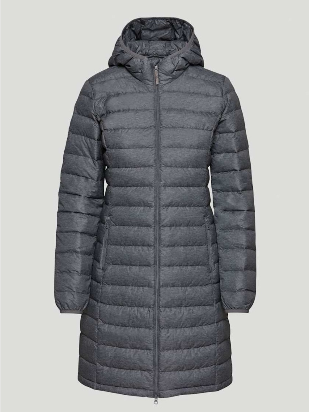 TNA Botanie Long Puffer Coat - Charcoal Gray